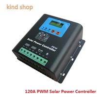 120A 12V 24V auto work Solar Controller LCD Display for Solar Panel Battery Charge Controller