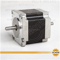 ACT Motor 1PC Nema23 Stepper Motor 23HS6620B Dual Shaft 185oz-in 56mm 2A 6-lead 2Ph CE ROHS ISO CNC Router Metal Engraving