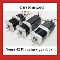 3:1 5:1 or 8:1 NEMA 42 Planetary Geared Stepper Motor 30N.m (4167oz-in)  Motor Length 201mm CNC Stepping Motor CE ROHS