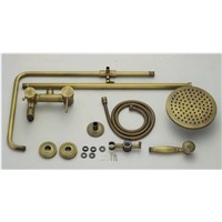 bronze shower Brass Shower Faucet Set Single Ceramic antique brass shower head antique shower set grifo ducha laton GZ-6001