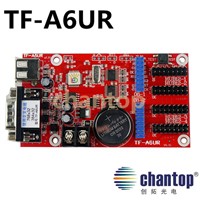 TF-A6UR USB + serial port LED Controller Single, Dual Color led billboard display module control card for text moving led sign
