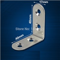 150 pieces 40mm metal corner bracket thickened Shelf Support angle code furniture fitting DIY part fastener household hardware