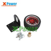 Wholesale 37mm diameter 12v 180rpm 5kg.cm Gear Motor + Mounting Bracket Shaft Coupling+Screw +Tire For DIY Toy Car Use