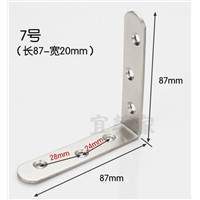 2pcs 87*87*20mm stainless steel angle bracket L shape satin finish frame board support