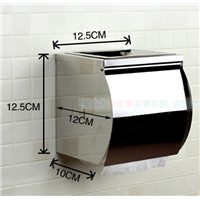 Bathroom Accessories 304 Stainless Steel Bathroom Toilet Paper Holder Water Proof Paper Box Toilet Towel Holder Without Ashtray