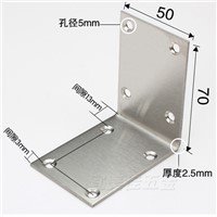 2pcs 70*50mm stainless steel angle bracket L shape satin finish frame board support