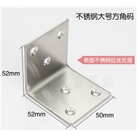 2pcs 50*50*52mm stainless steel angle bracket satin finish frame board support
