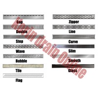 500mm &quot;Flag&quot; pattern Stainless Steel 304 Linear Shower Drain, Horizontal Drain, Floor Waste, Deodorant floor drain