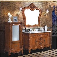 High quality classical solid wood bathroom cabinet