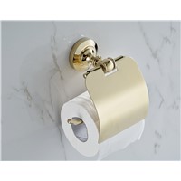 GOLDEN Copper Toilet Paper Holder Paper Rack Gold Plated Towel Rack Bathroom accessories hardwares