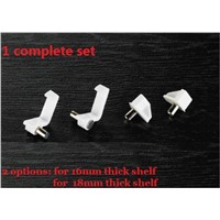80sets/LOT 5mm Pins White Plastic Shelf Supports Support Holder Clips Cupboard Cabinet