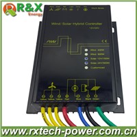LED display Wind solar hybrid charge controller for 600w max wind generator and 12V/150W, 24V/300W solar panel