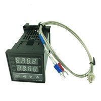 REX-C100 Digital PID Temperature Control Controller Thermostat Relay output  0 to 400C with K-type Thermocouple Probe Sensor