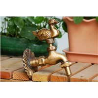 Animal shape garden Bibcock Rural style antique bronze Duck tap with Decorative outdoor faucet for Garden washing