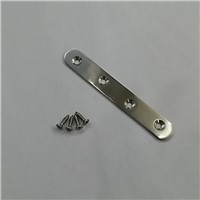 1 pair  126*19mm stainless steel 180 degrees satin angle bracket board support