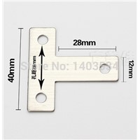 2pcs 40*40mm stainless steel angle bracket T shape satin finish frame board support