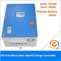3900W 24VDC Off Grid Wind Solar Hybrid Charge Controller, 3000W Wind Power, 900W Solar Power