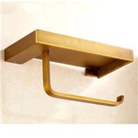 Bathroom Wall-Mount Tissue Holder/ Toilet Paper Holder, Bronze Brass For Mobile phone holder  08-029-3