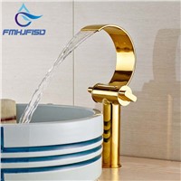 Wholesale And Retail Single Hole Deck Moutned Tall Bathroom Faucet Vanity Sink Mixer Tap Solid Brass Faucet