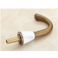 Wholesale And Retail Antique Brass Widespread Bathroom Basin Faucet 3PCS 8&quot; Sink Mixer Tap 2 Handles