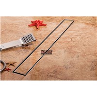 Rectangle Tile insert linear shower drain wetroom long floor drain channel 700*68mm