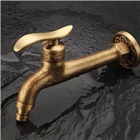 Hot sale Antique Brass Bibcock, Outdoor Faucet, Brass Decorative Garden Tap/washing Machine Water Mixer Tap