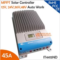 IT4415ND 45A 12V 24V 36V 48V Auto Work MPPT Solar Charge Controller with externsive communication capabilities