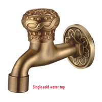 New arrival Antique brass Dragon carved tap Animal shape faucet Garden Bibcock washing machine faucet outdoor faucet
