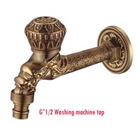 Popular in America Antique bronze Dragon carved tap Animal shape faucet Bibcock washing machine faucet outdoor faucet for Garden