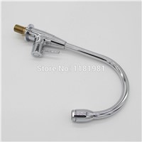 Hot sell cheap long silver single hole single handle cold water only  kitchen basin faucet DL033-9M