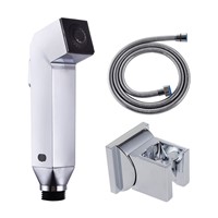 Square Toilet  Shower Shattaf Bidet Spray Douche kit  + G1/2&amp;amp;quot; T-adapter Diverter + 1.2m hose  02-104