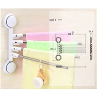 Bathroom Towel Rack New Brief ABS and Stainless Steel Movable Four-Layer Bathroom Towel Holder Bathroom Accessories 265004