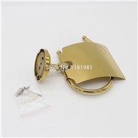 Golden Copper Toilet Roll Paper Holder Paper Rack Gold Plated Bathroom Accessories Hardwares 9006K