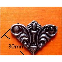 30MM Antique Furniture Hardware decorative wooden fillet small angle corner four corners alloy butterfly angle triangular gusset