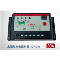 PWM 30A Solar Panel Power Battery Charge Controller Regulator 12V 24V 30 Amp