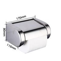 Durable Bathroom Accessories Stainless Steel Toilet Paper Holder Tissue Holder Roll Paper Holder Box