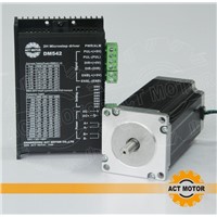 ACT Motor 1PC Nema 23 Stepper Motor Single Shaft 23HS2430 3A 425oz-in 112mm+1PC Driver 4.2A 50V 128Microsteps  US DE UK CA Free