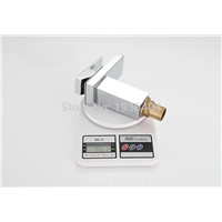 Waterfall Chrome Brass Faucet Bathroom Basin Mixer Tap Single Handle Torneira Hot and Cold Taps 1149C