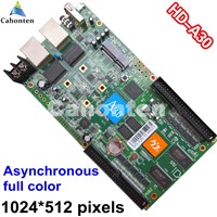 HD-A30 USB + Ethernet Port full Color Asynchronous LED Controller Card max 1024*512 pixels video led RGB module drive system