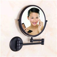 Bath Mirrors Antique Black 8 Inch Bathroom Mirrors Magnifying Mirror With Wall Mounting Cosmetic Washbasin  Mirror 1650R