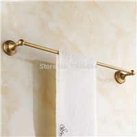 Antique Brass Romantic Bronze Finish Bathroom Towel Bar Single Towel Rack Wall Mounted Towel Shelf TR1012