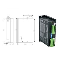 Two phase hybrid stepping motor driver dsp control 24-50v 1.5-5.6A 25600 segments 2MHZ pul  inputi