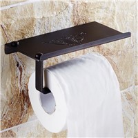 Creative Multifunction Oil Rubbed Bronze Bathroom Toilet roll Paper Holder Toilet Tissue Rack papel higienico wc phone holder