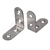 BQLZR 10 x Stainless Steel Right Angle Bracket Corner Brace Joint 40 x 40mm Silver