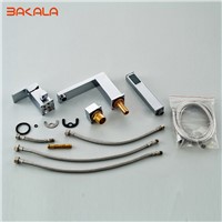 BAKALA Deck-Mounted Bath Faucets Single Holder Dual Control Luxury Brass bathtub faucet LT-2140