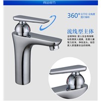 Polished chrome basin taps with hot cold cheap bathroom basin sink faucets price ,sanitary ware , bathroom basin faucets