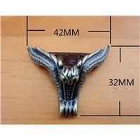 42*32MM antique jewelry box corners four side Foot Corner DIY Protector for Wooden Box Furniture Cabinet