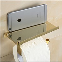 Stainless Steel Wall-Mount Bathroom Tissue Holder  Toilet Paper Holder, For Mobile phone holder 08-028-3