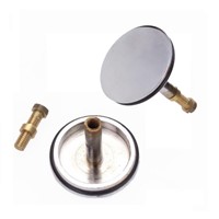 EWS!Chrome Plated Brass Basin Bathtub Drain Bath Stopper