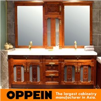 Traditonal Chinese Style Design Solid Wood Bathroom Furniture OP15-053A